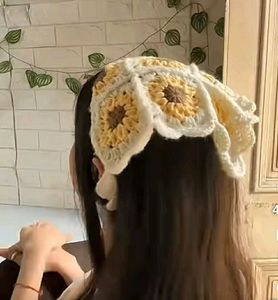 Handmade Crochet Sunflower Dupatta