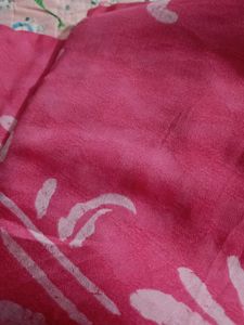 Pink Floral saree