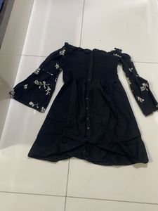 Floral Black Maxi Dress
