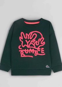 cherry crumble Boys Cotton Crew Neck Sweatshirt