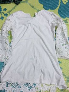 Elegant White Lace Top