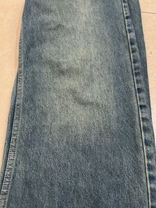 Vintage Wash Wide Leg Jeans