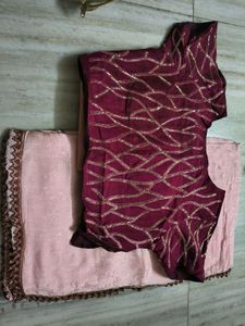heavy blouse and saree
