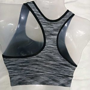 Grey Marled 🪔Sports Bra