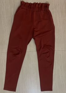 High-Waisted Terracotta Pants