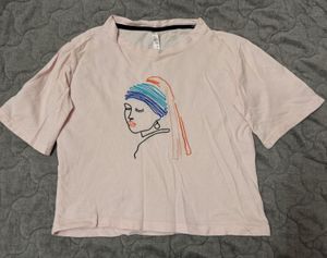 Combo Red and pink Graphic T-Shirt