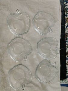 Snack And Dry Fruit Platter In Glass Apple Shape