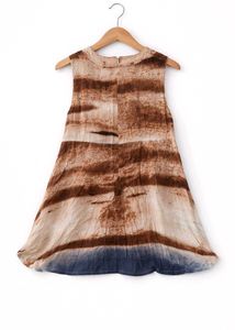 Stylish Tie-Dye Sleeveless Tunic Top