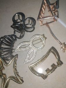 Assorted Hair Clips &amp; Makeup Lot
