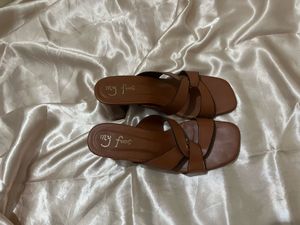 Chic Brown Block Heels