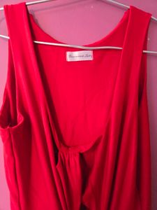 Stunning Red brynne drape dress