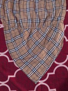 Plaid Bandana Tube Top.