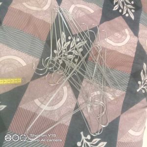 Set of Sturdy Metal Clothes Hangers