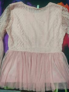 Pink Bell Sleeve Top
