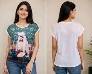 Cute Cat Graphic T-Shirt