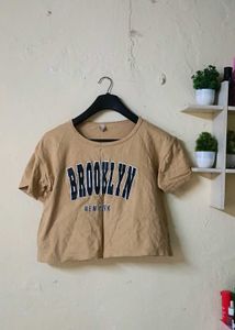 Trendy Brooklyn New York Cropped T-Shirt