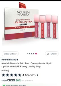 Nourish Mantra Creamy Matte Liquid Lipstick Set