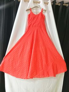 Vibrant Orange Maxi Dress