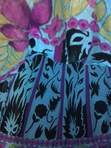 Boho Floral midi skirt (L to XXL)