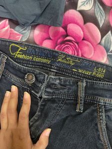 Stylish Dark Wash Denim Jeans