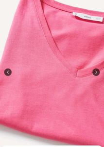 V-Neck Pink T-Shirt