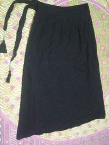 Black Wrap Around Skirt