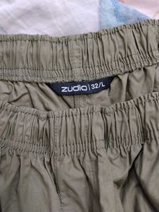 Olive Cargo women Pants
