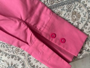 Chic Pink Collared Shirt