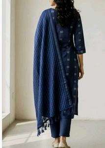 Elegant Navy Blue Kurta Set