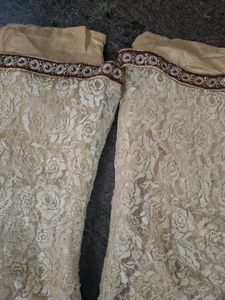 Embroidered Kurta Set with Lace Pants
