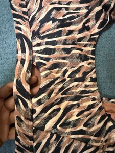 Adidas Zebra Print Sports Bra