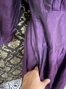 Elegant Purple Midi Dress