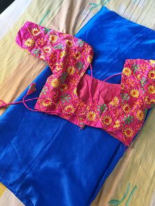 New Sare With Stiched Blouse