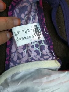 Patterned🖤 Purple big 🖤 Bra