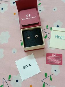 rose gold beautiful heart earring