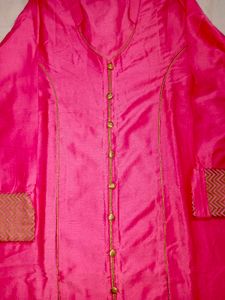 Pink Zari Kurta