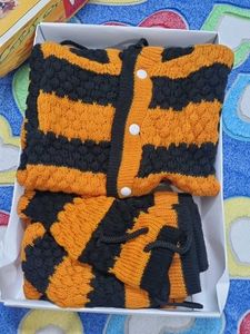 Striped Knit Outfit Set