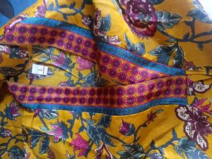 Beautiful Yellow Floral Kurta Set