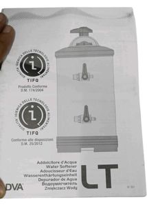 8 Liter Rechargeable Water Softener Ascaso DVA Add