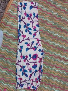 Pink Salwar Kurta Dupatta set in cotton print