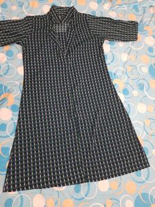 A-line Kurti Frock Dress. No Side Slits