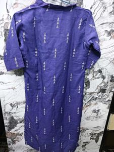 Elegant Purple 🥳👗Printed Kurta