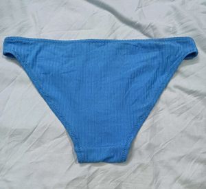 🤎 Blue Ribbed Bikini Bottoms