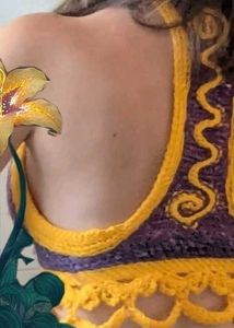 Handmade Crochet Rapunzel theam Top