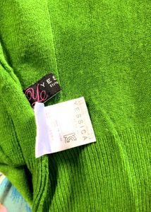 Green Turtleneck Sweater( Stretchable)