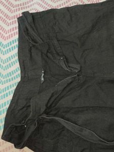 Stylish Black Cropped Pants with Tie Waist