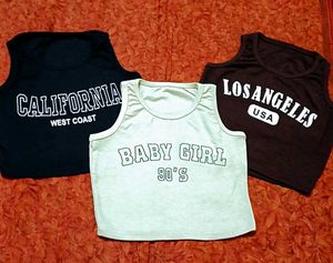 Retro Vibe Crop Tops – Set of 3 | California Cool