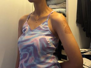 Pastel Tie-Dye Y2K Beach Dress