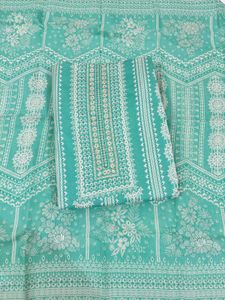 Beautiful Green Printed Kurta Set