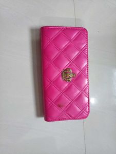 Vibrant Pink Quilted Wallet